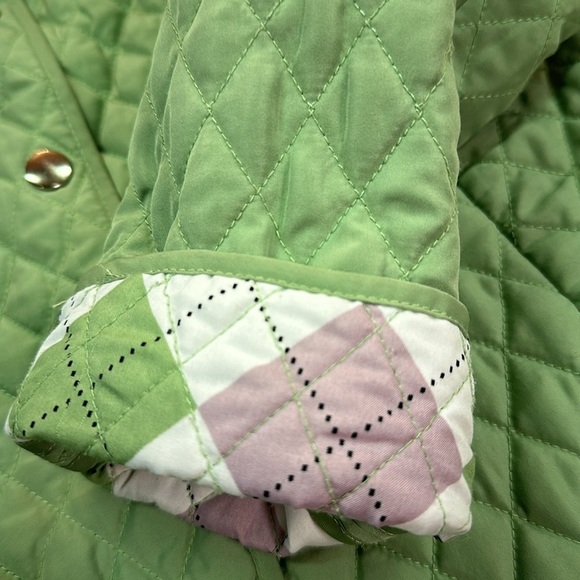 Briggs New York Apple Green Quilted Snap Closure Jacket PL - Picture 5 of 7
